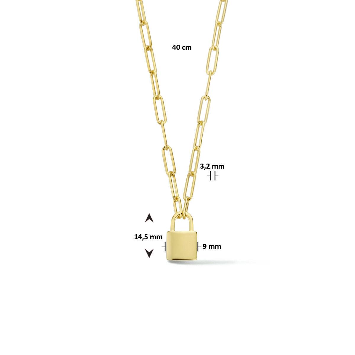 Paperclip Kette mit Schloß