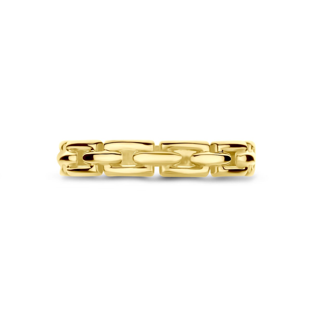 Ring Gelbgold Kettenmuster