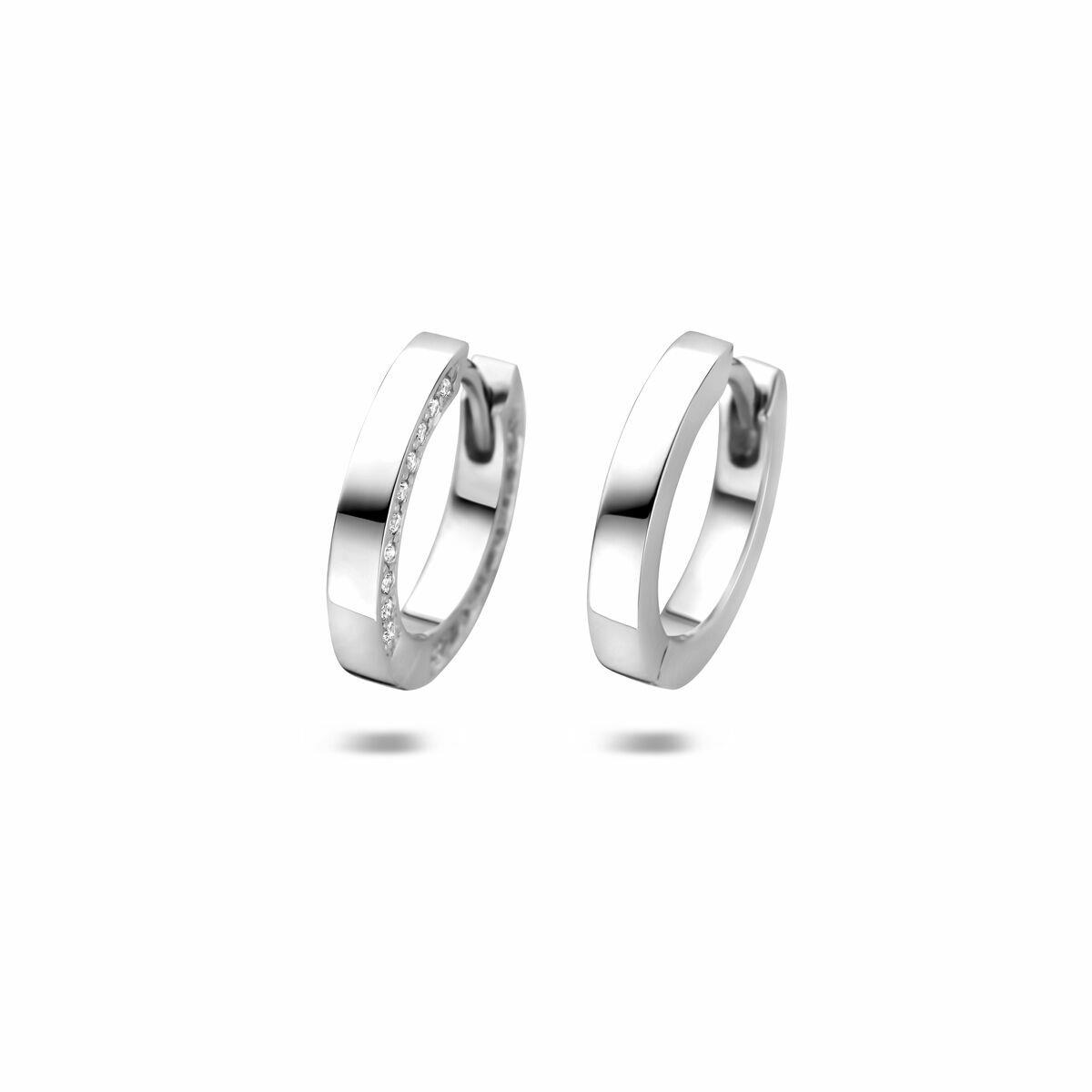 Creolen mit Zirkonia 14,5mm