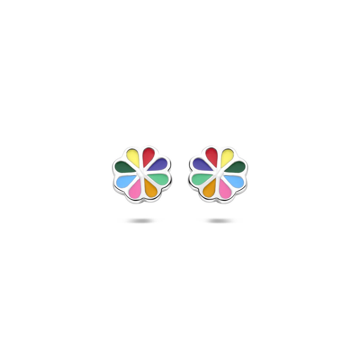 Bunte Blumen Ohrstecker