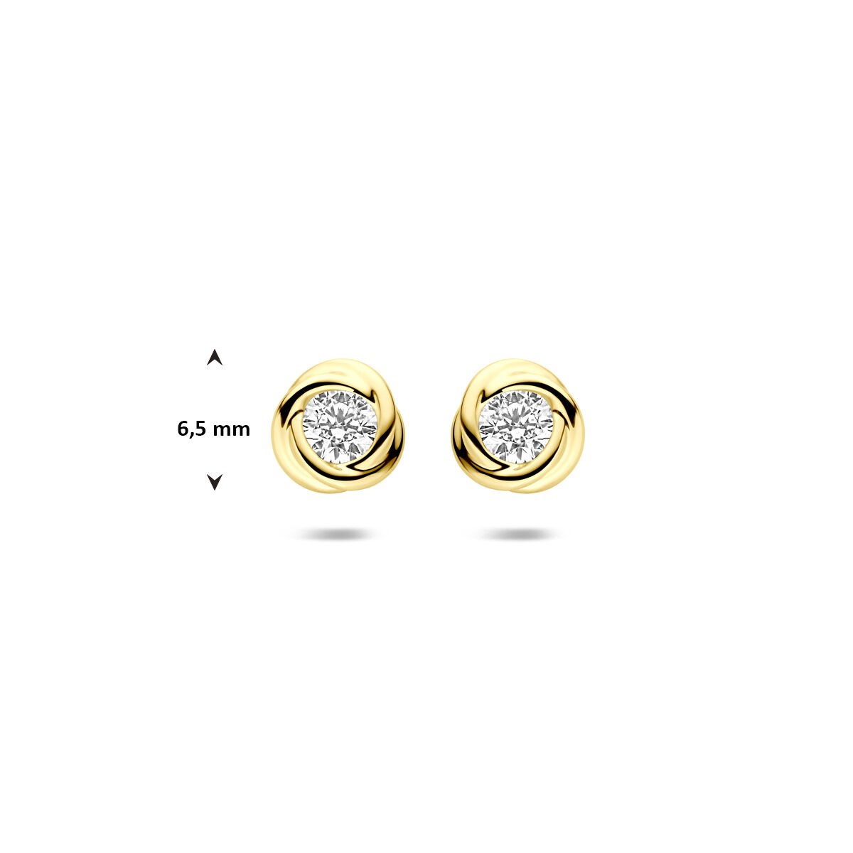Ohrstecker mit Zirkonia 6,5mm