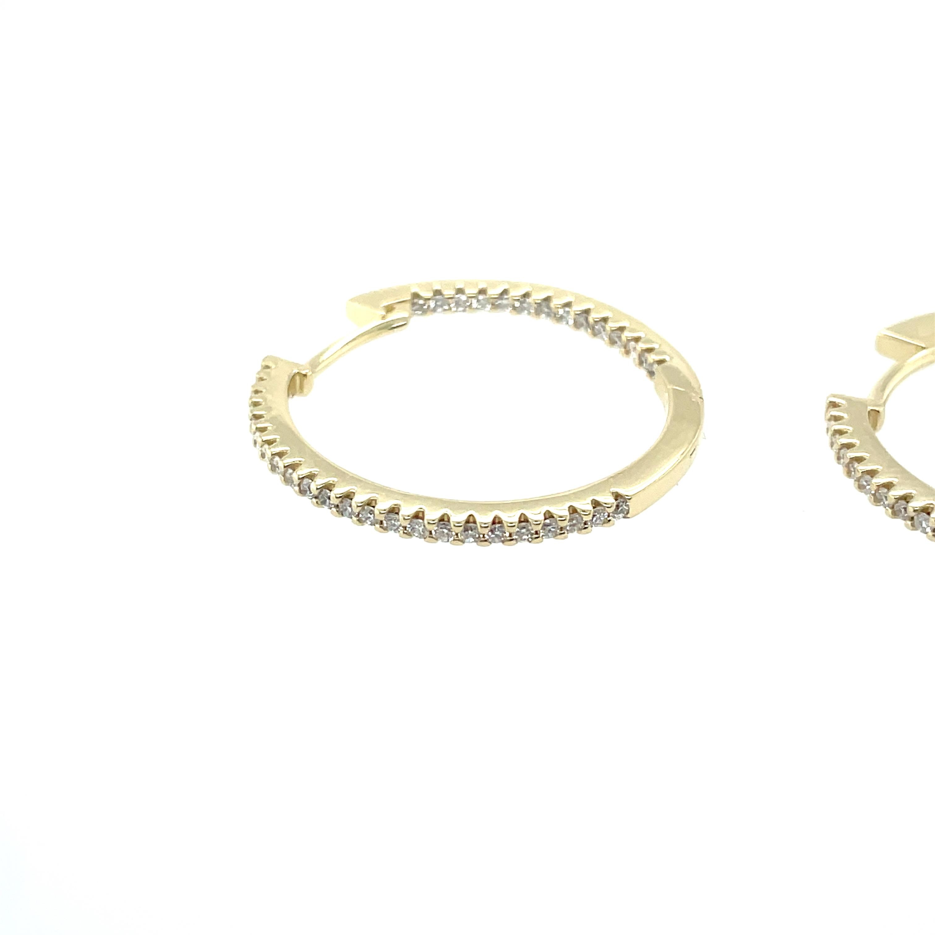 Brillantcreolen Gelbgold 20,0mm