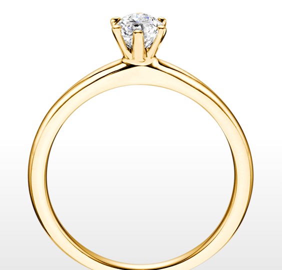 Solitaire Ring Gelbgold 0,20ct