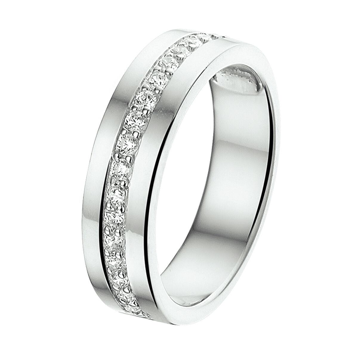 Silber Ring mit Zirkonia im Verschnitt
