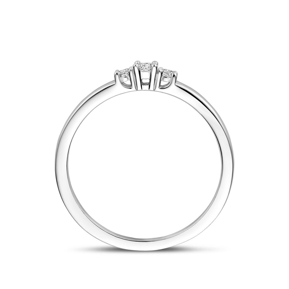 Silber Ring mit 3 Zirkonia