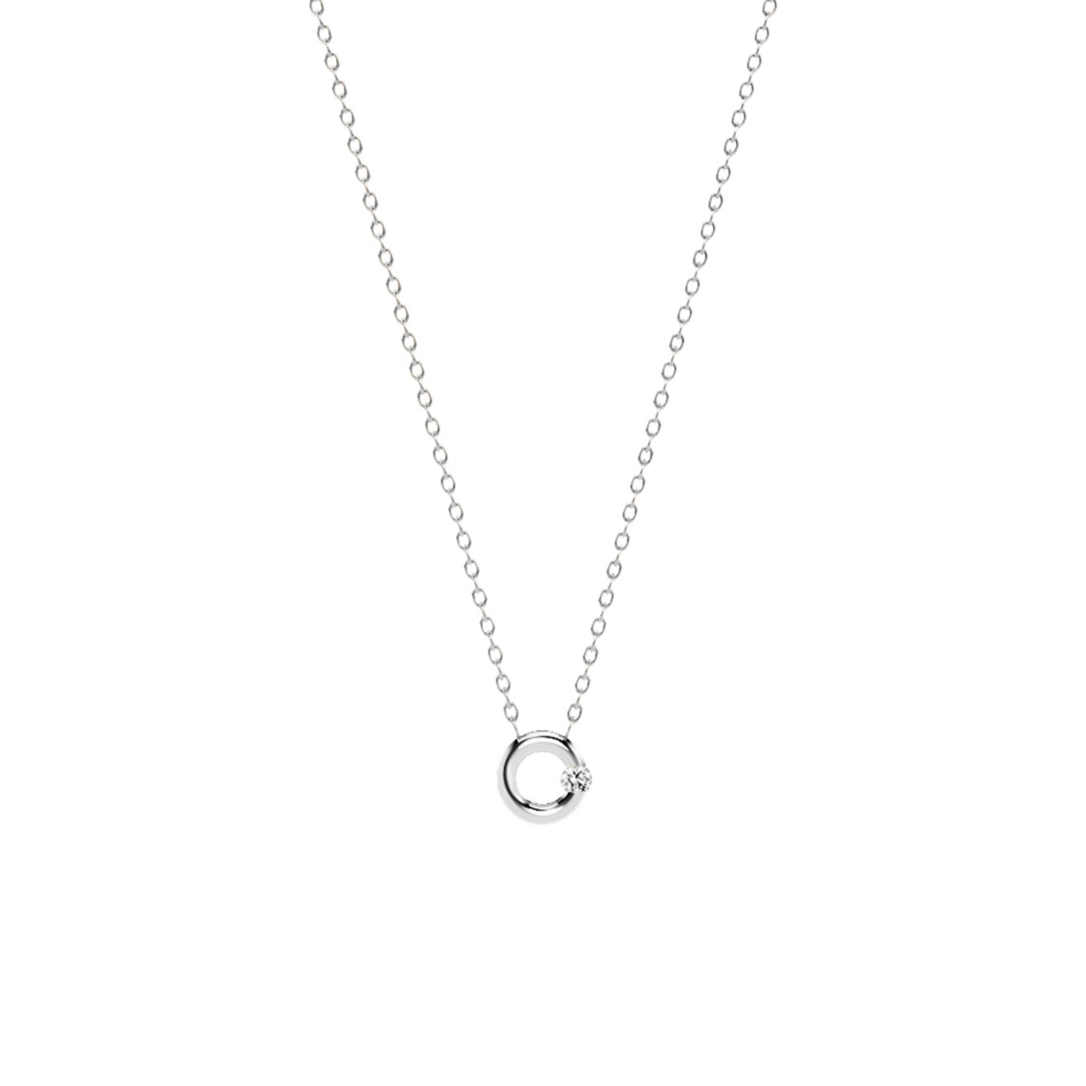 Niessing Spannring Kette 45cm Platin