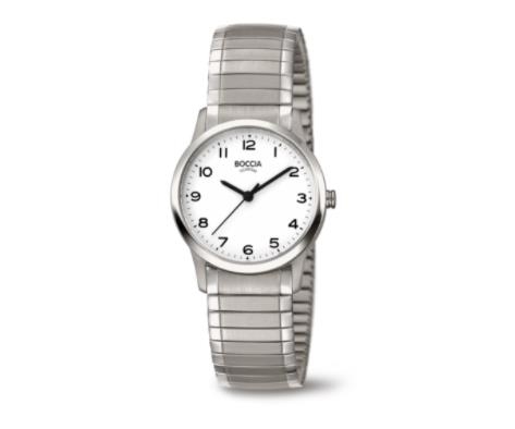 Boccia Titanium Uhr mit Reck Armband