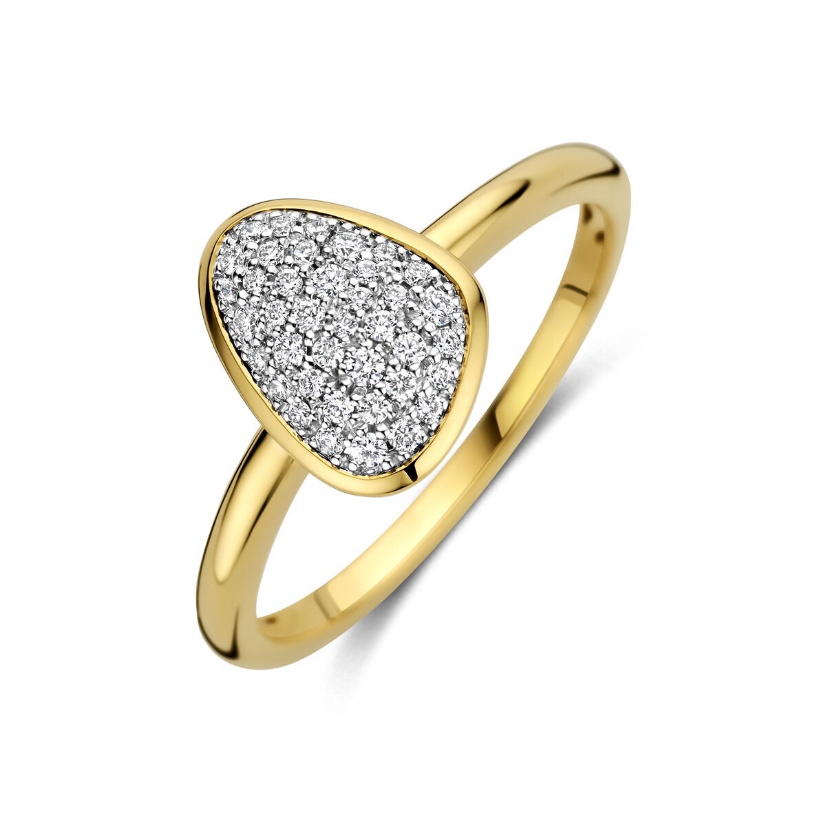 Ring mit Pavéeaufsatz