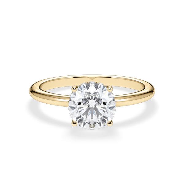 Solitaire Ring Hidden Halo 1,51ct Lab Grown