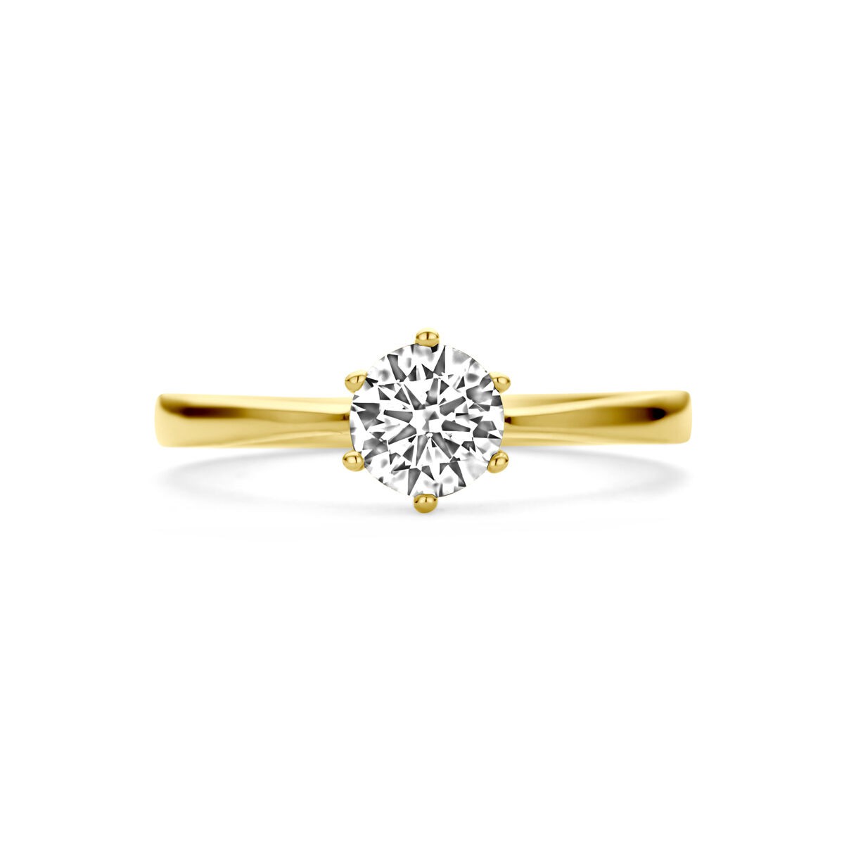 Solitaire Ring Gelbgold