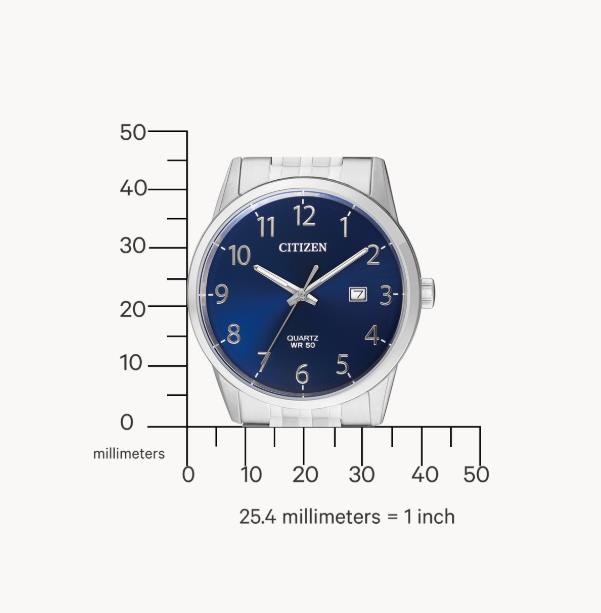 Citizen blaue Quarz Uhr