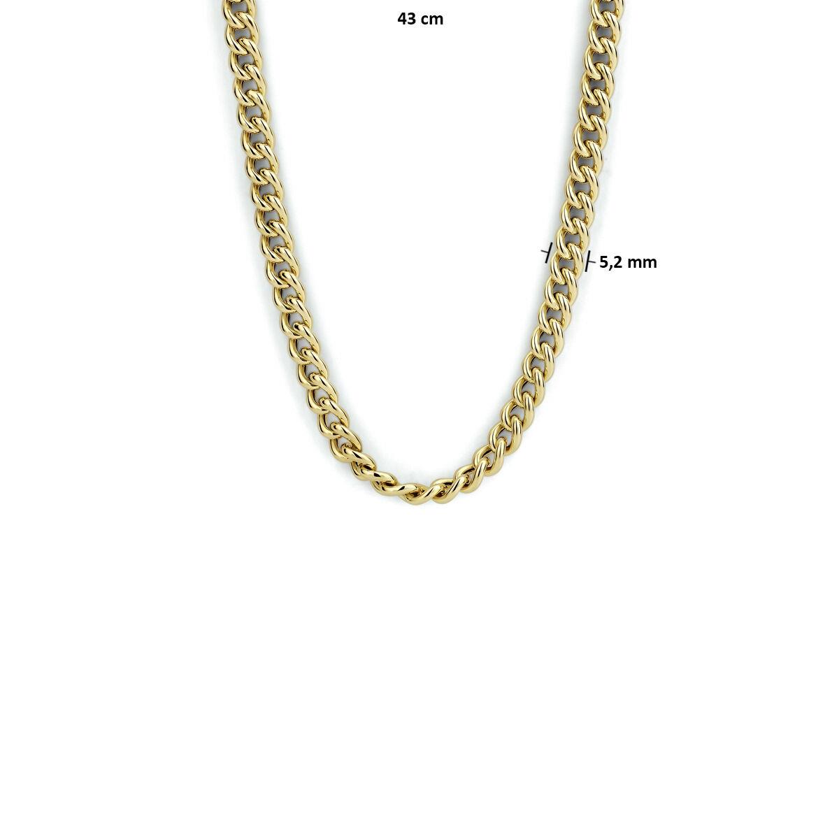 Panzer Collier Gelbgold