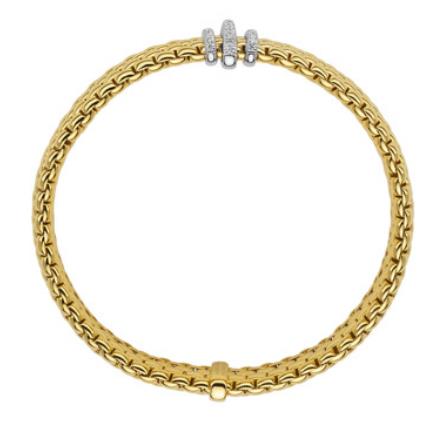 Fope Panorama Armband Gelbgold S