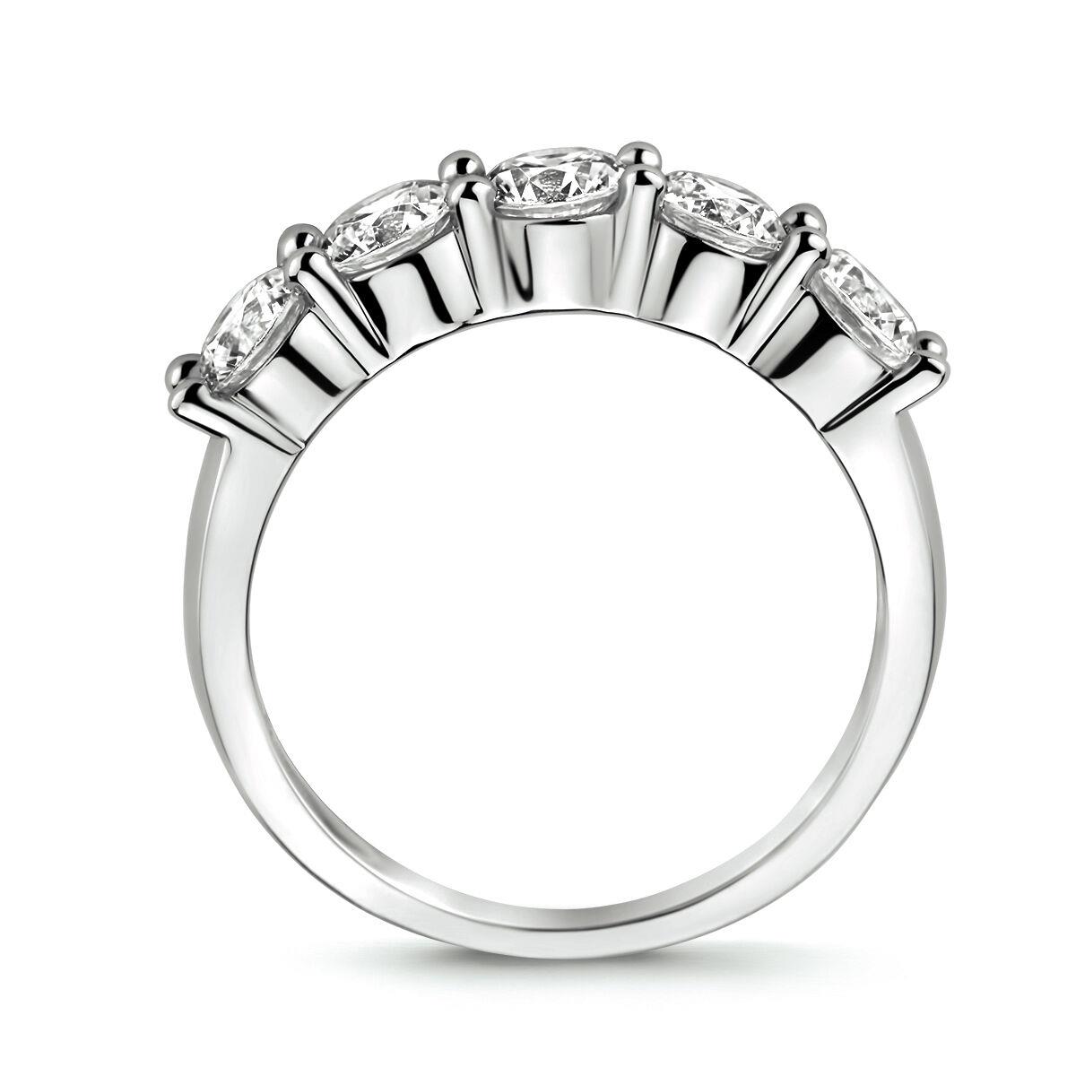Ring mit 5 Zirkonia