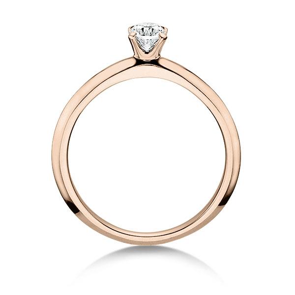 Solitairring Rotgold 0,15ct