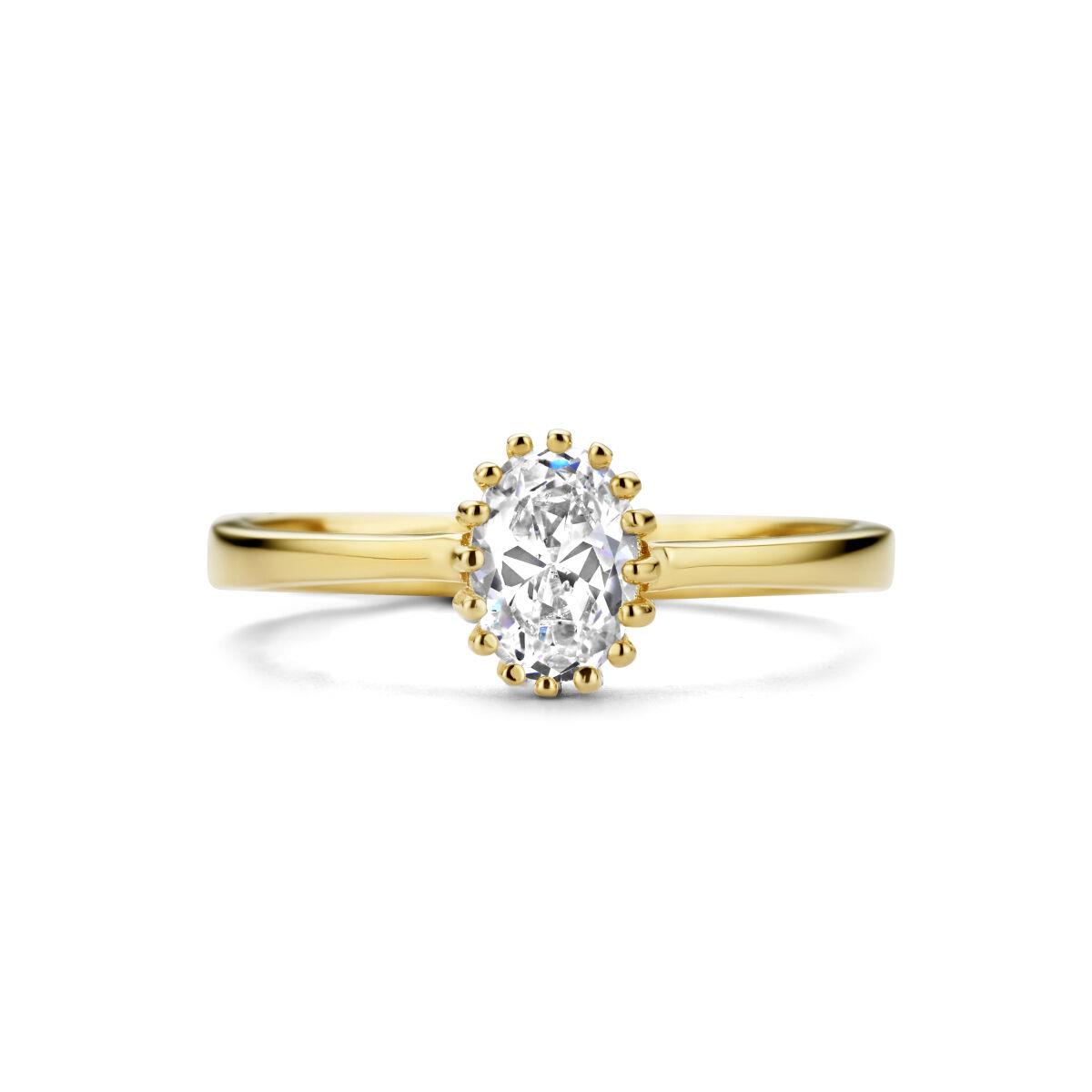 ovaler Solitaire Ring