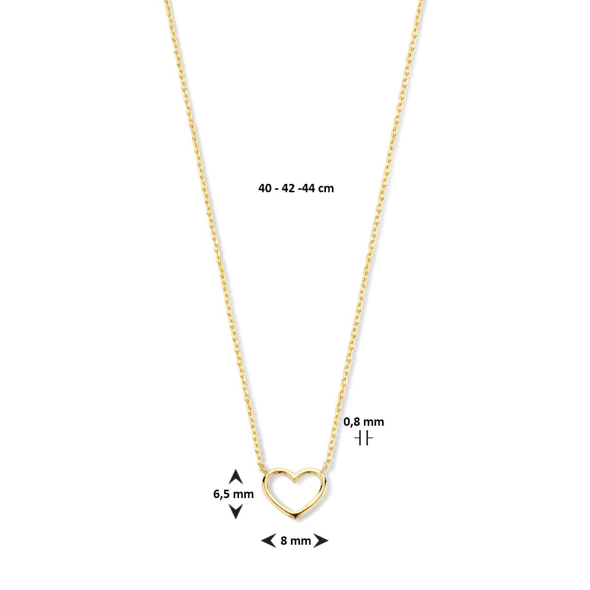 Herz Kette Gold
