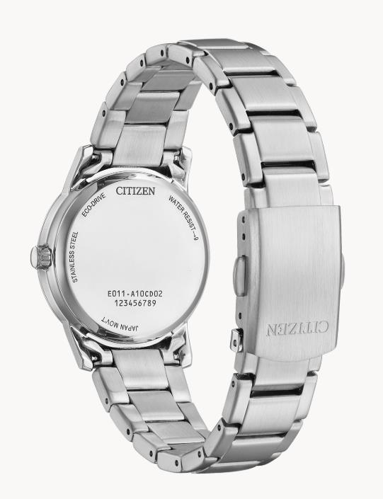 Citizen Edelstahl Weiß Eco-Drive