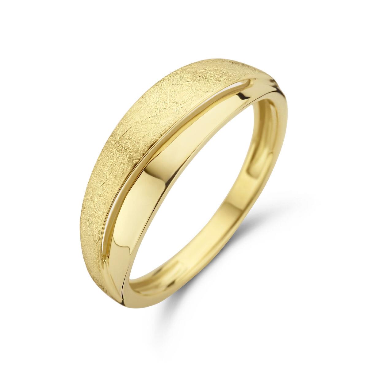 Ring Eismatt Poliert