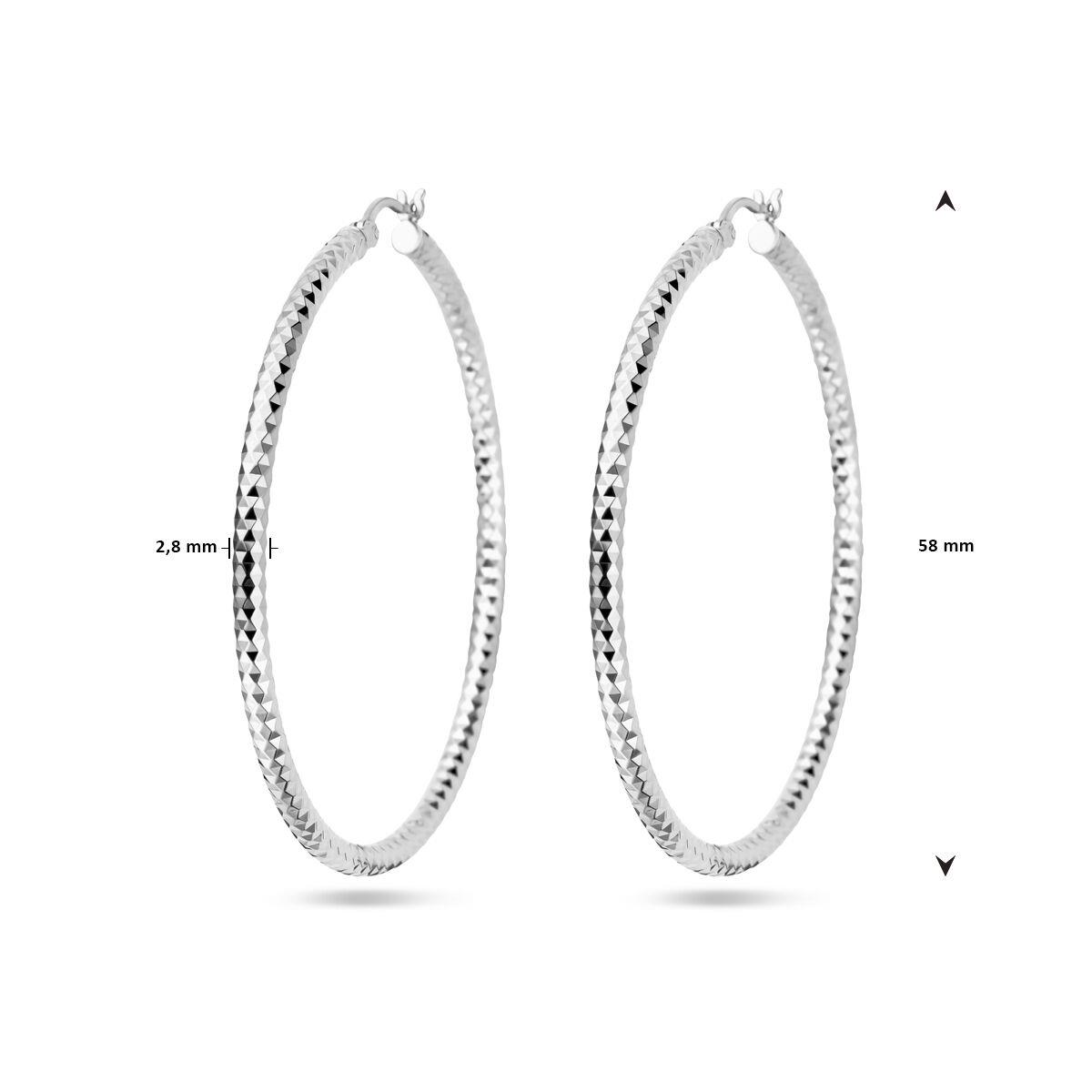 Creolen 58,0mm diamantiert