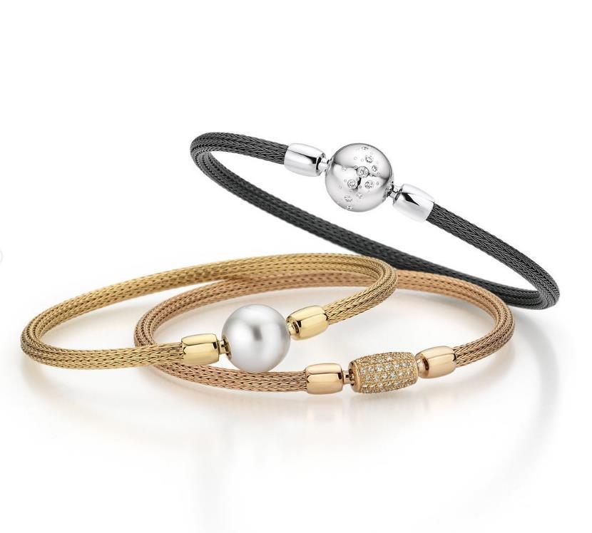 Jörg Heinz Flex Armband Gelbgold 17,0cm