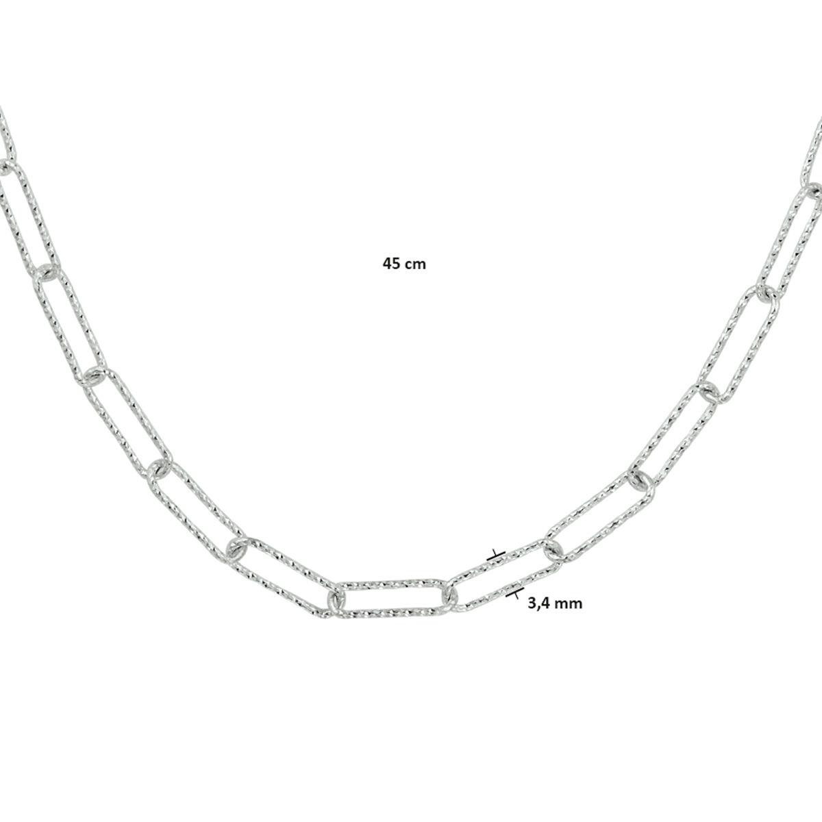 Paperclip Kette diamantiert