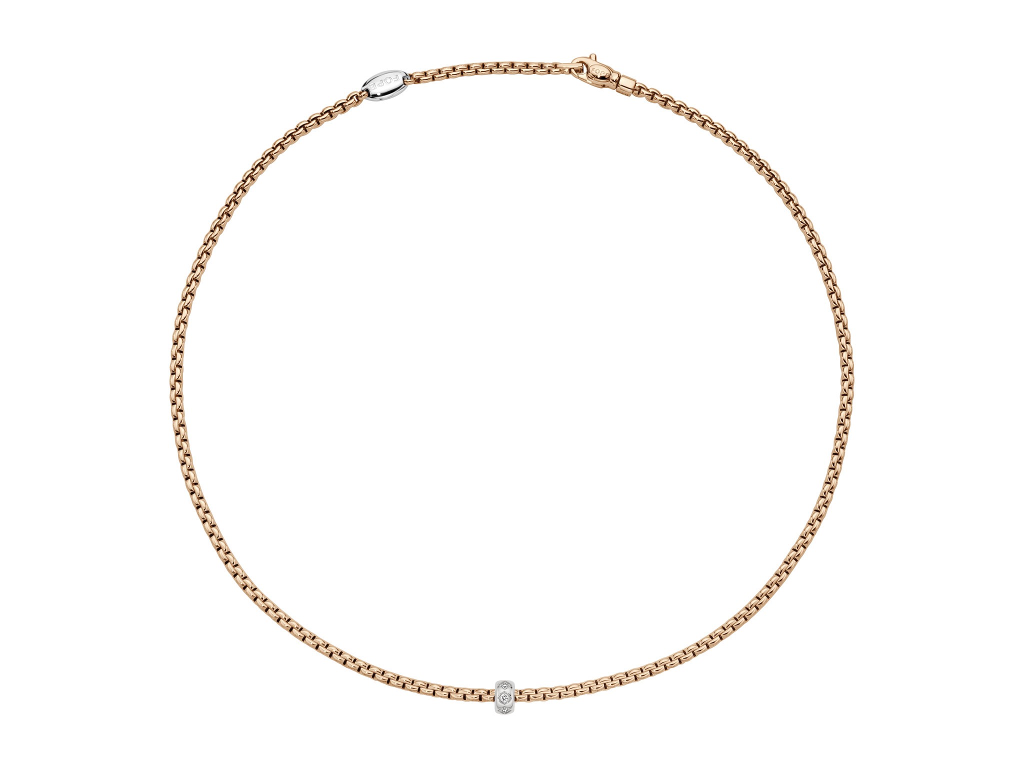 Fope Eka Collier mit Brillanten in Rautenfassung