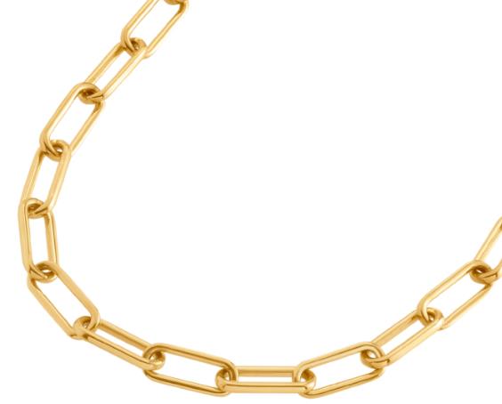 Boccia Titanium Collier Gelbvergoldet