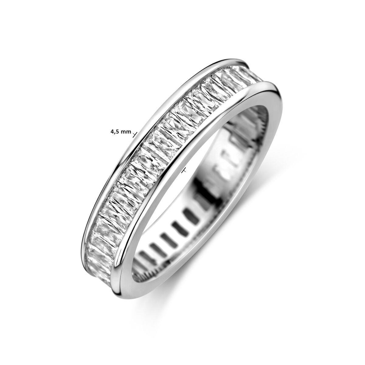Baguette Memoire Ring Silber