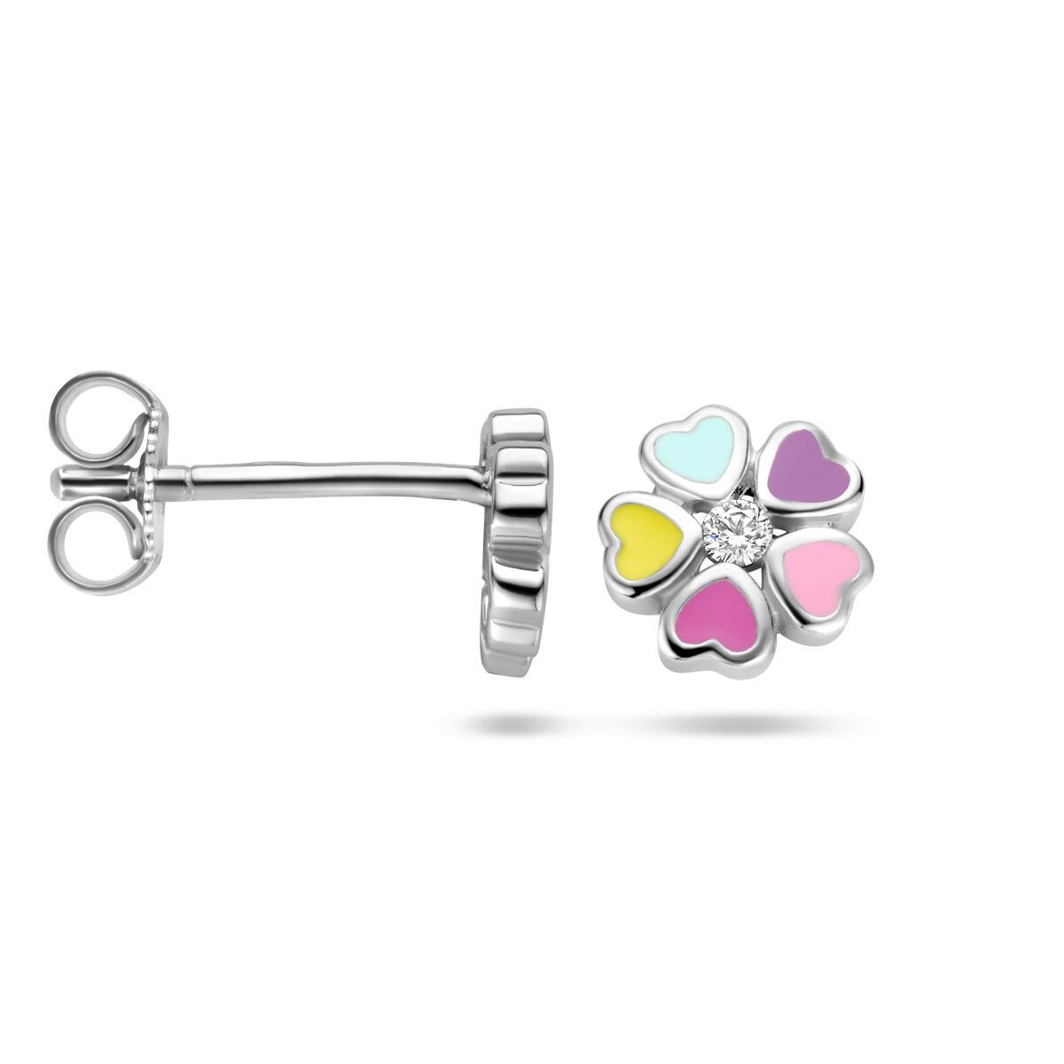 Bunte Blumen Ohrstecker