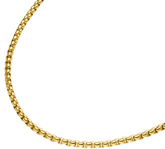 Boccia Titanium Collier Gelbvergoldet Venezia 50,0