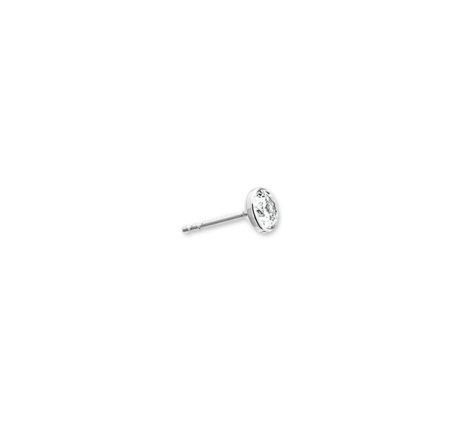 Solitaire Ohrstecker Zargenfassung 3,0mm