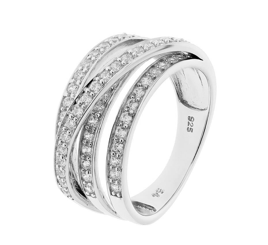 Breiter Ring mit Zirkonia