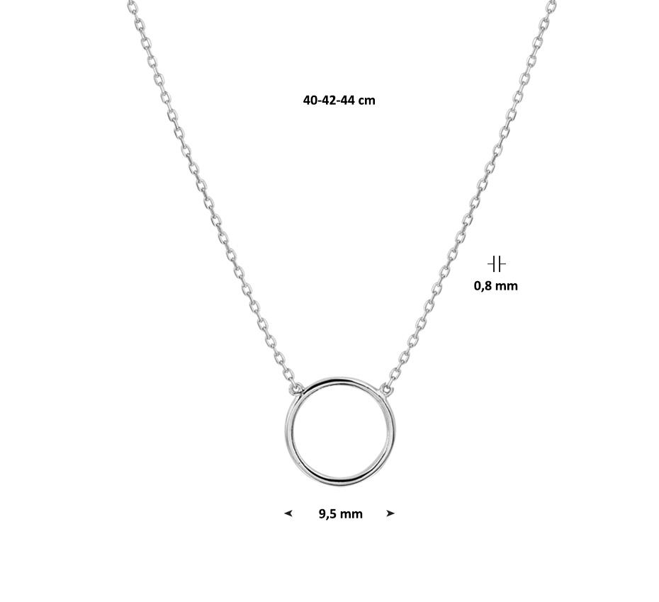 Kette mit Ring Weißgold