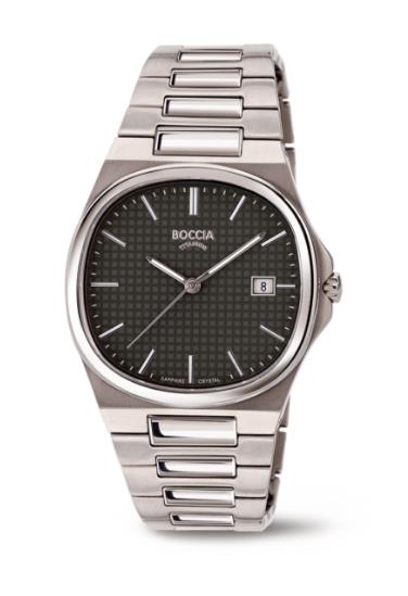 Boccia Titanium Uhr schwarz