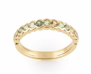 Amici Green Memoire Ring Gelbgold