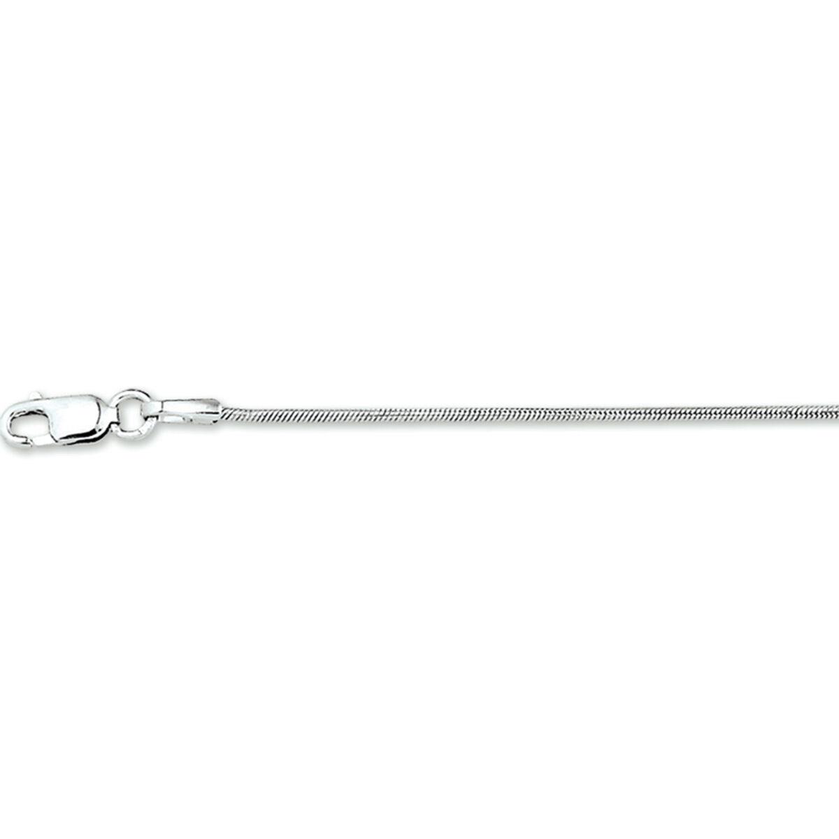 Schlangen Collierkette Weißgold 41,0-45,0cm
