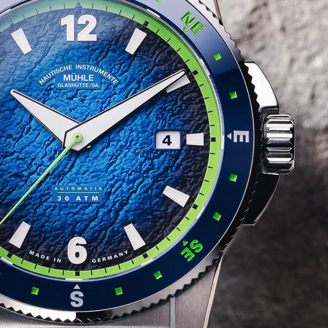 Mühle Glashütte Sportivo Compass Datum Grün