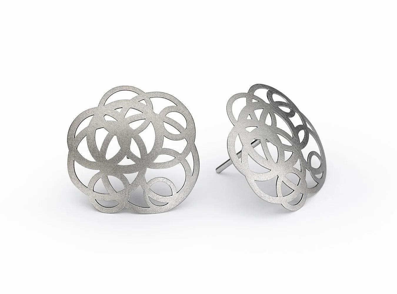 Niessing Roseum Ohrstecker Platin