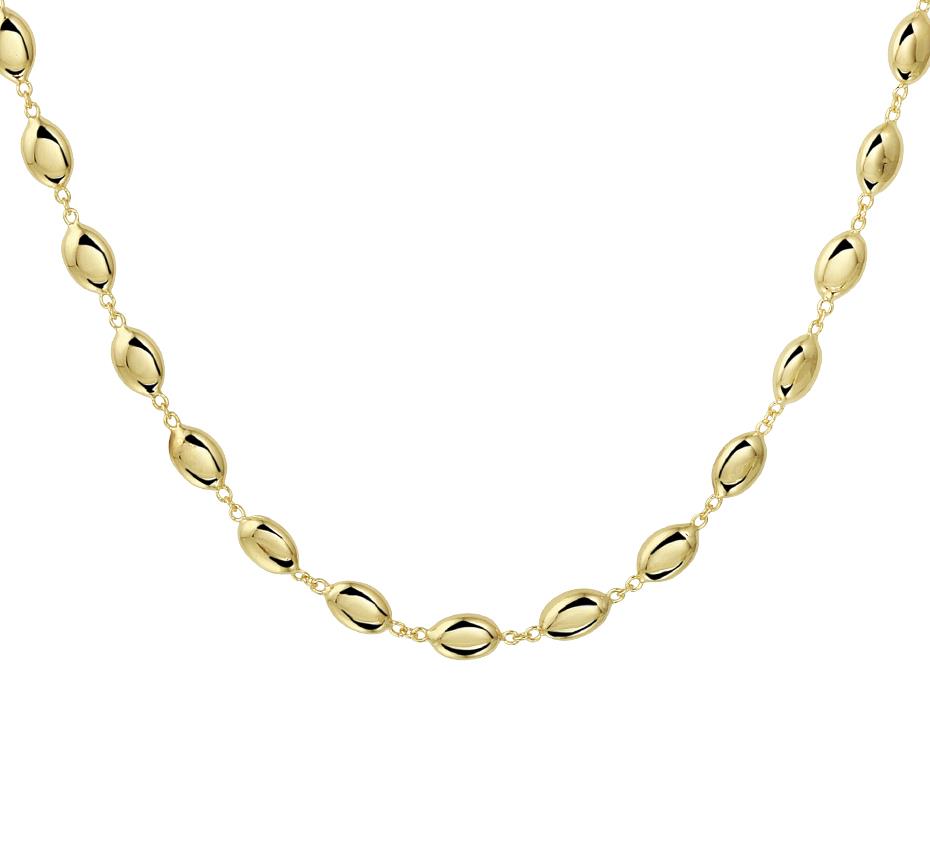 Collier mit linsenförmige Elemente