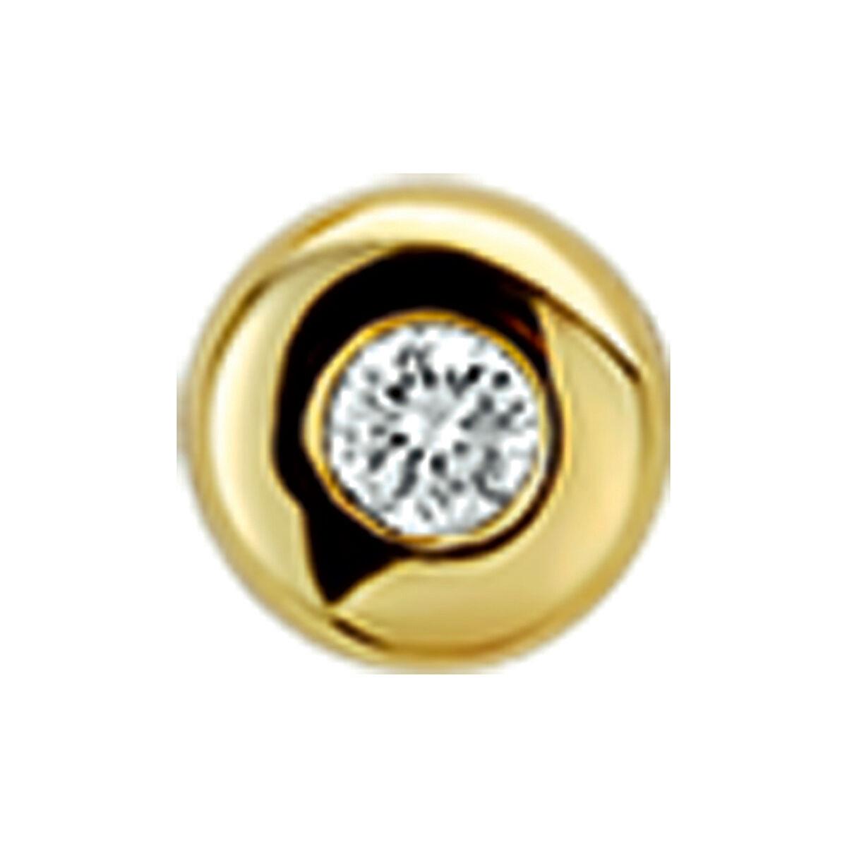 Solitaire Anhänger Gelbgold