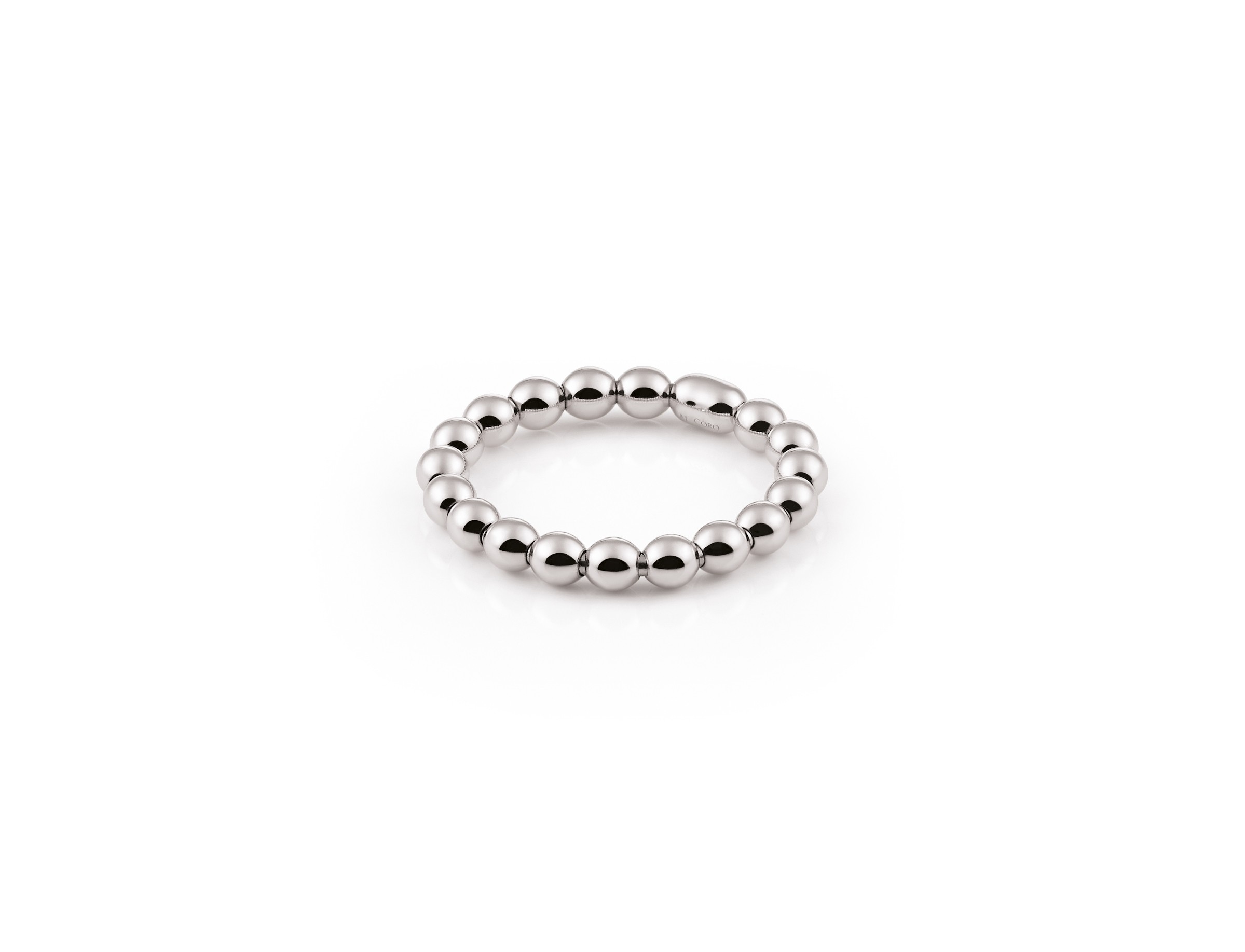 Al Coro Stretchy Ring Weißgold