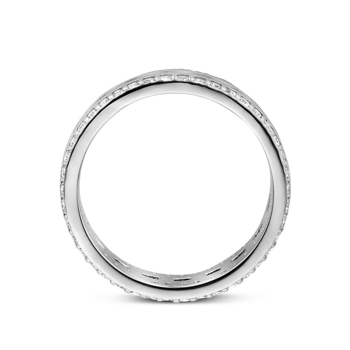 Ring Breit mit Zirkonia Gr. 56