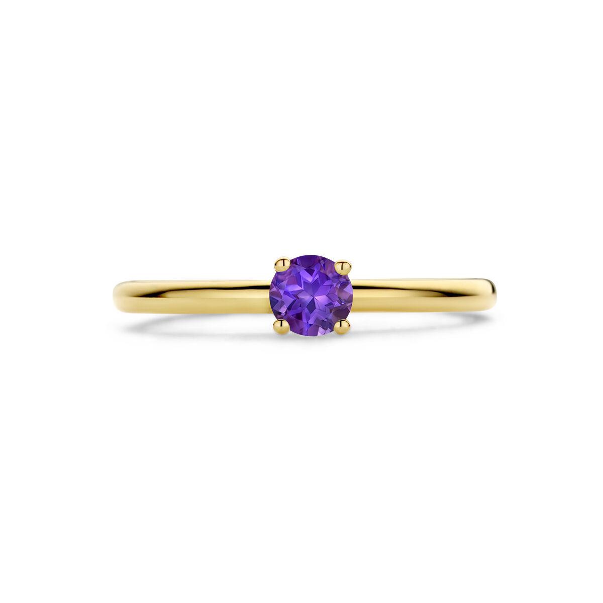 Solitaire Ring Amethyst