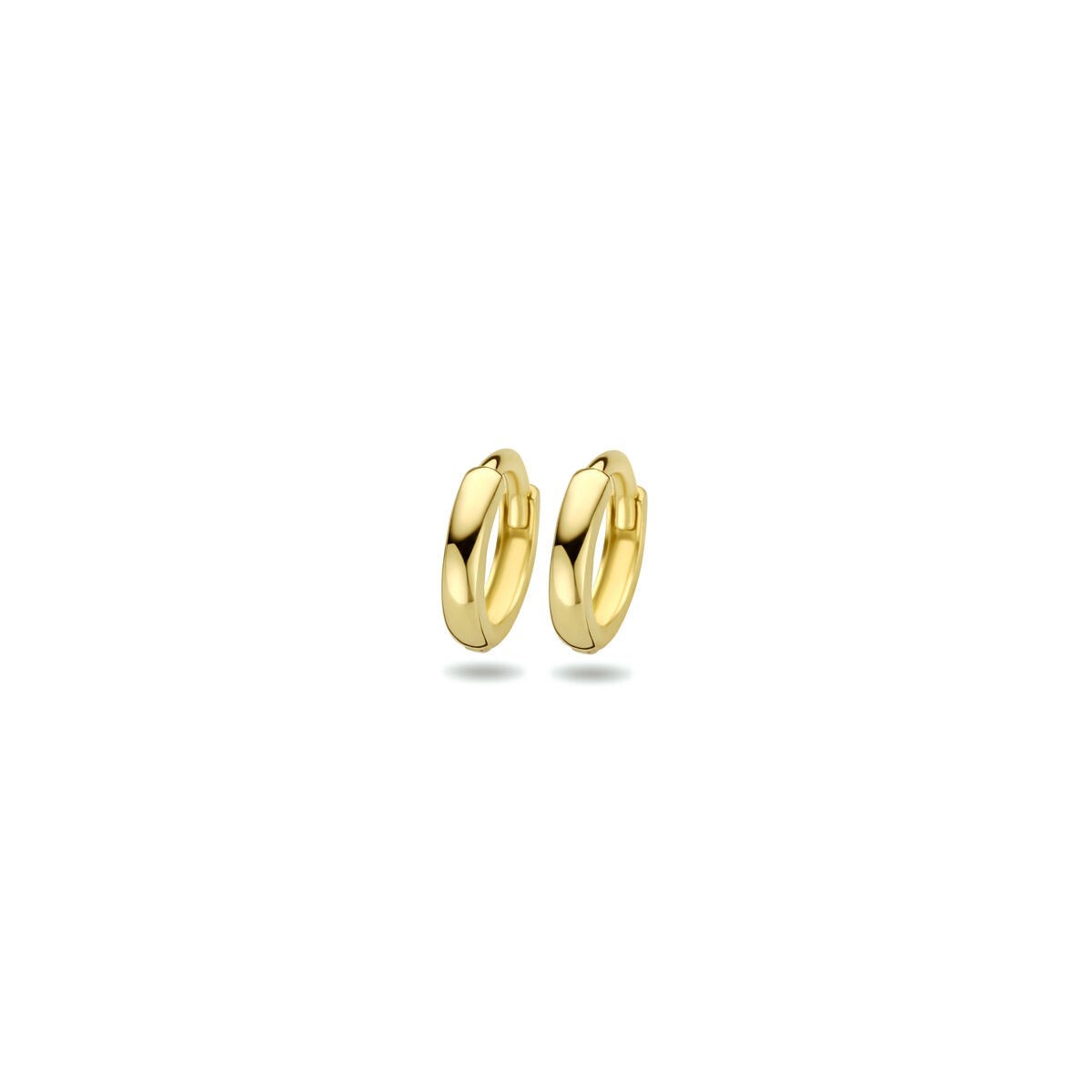 Gelbgold Creolen poliert 8mm