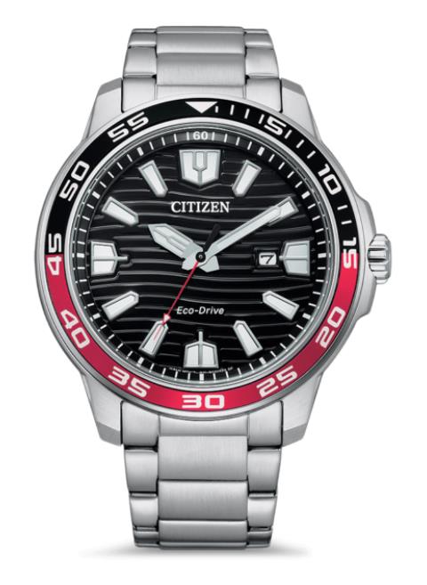 Citizen Eco-Drive Schwarz mit Rot