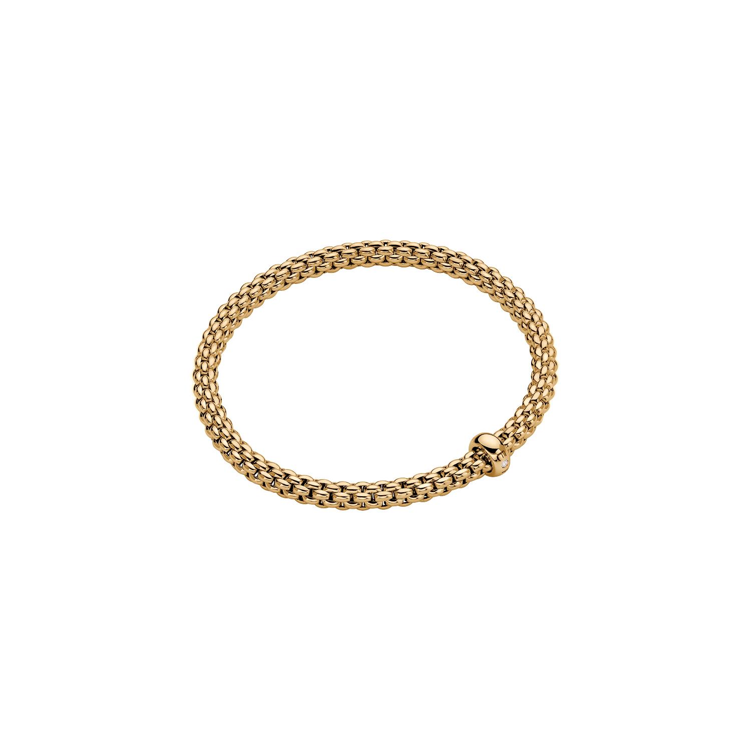 Fope Solo Armband Gelbgold M
