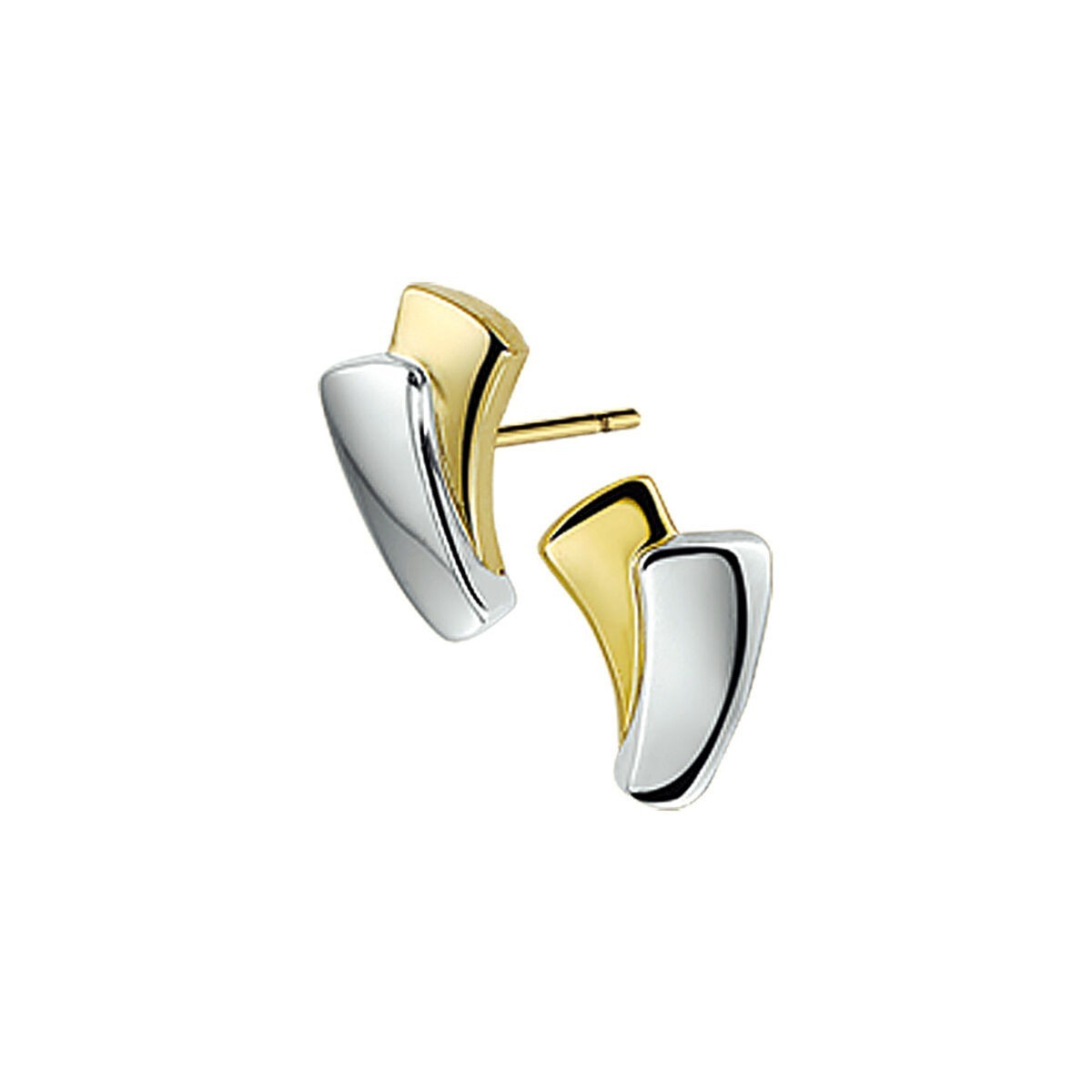 Ohrringe Gelbgold Weißgold