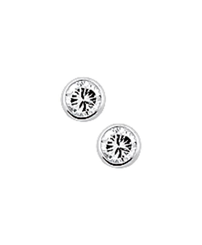 Solitaire Ohrstecker Zargenfassung 2,0mm