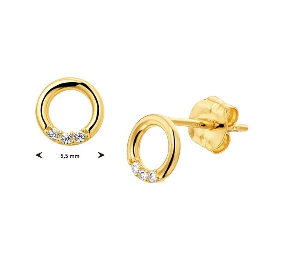 Ohrstecker Gelbgold